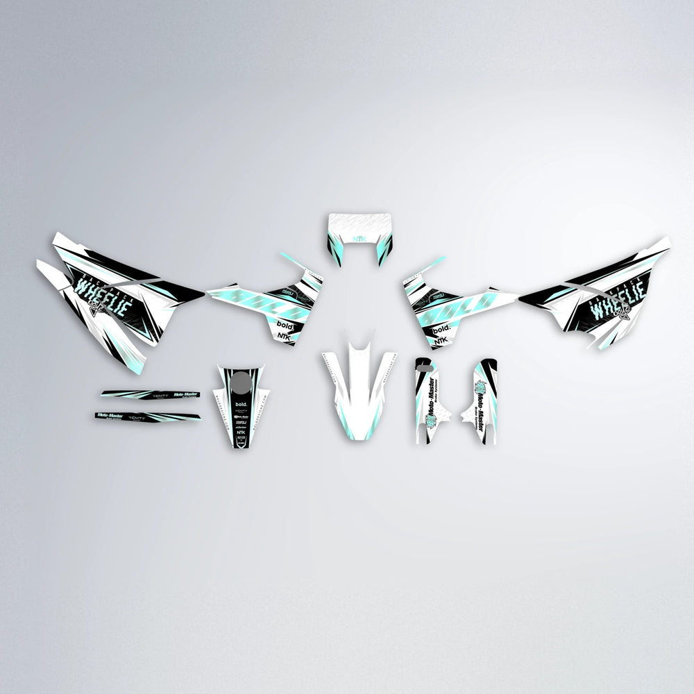 NTK V4 Husqvarna 701 graphics kit parts layout in Mint