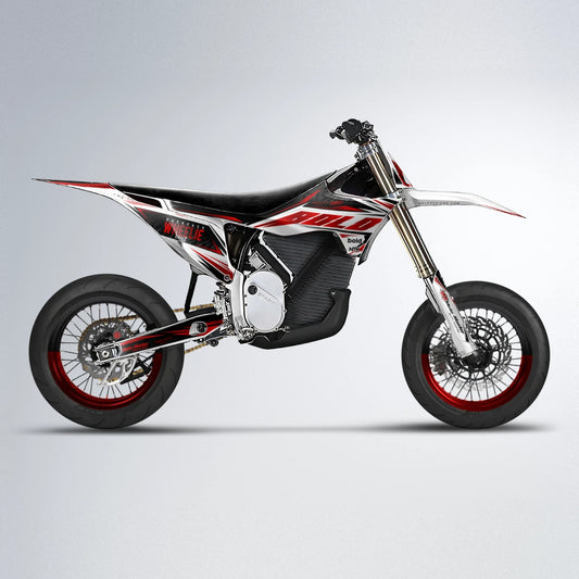 NTK V4 Stark Varg SM supermoto graphics kit in Red