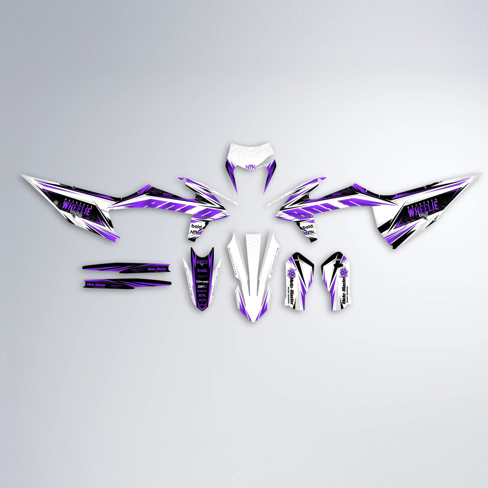 NTK V4 graphics kit parts layout in Purple