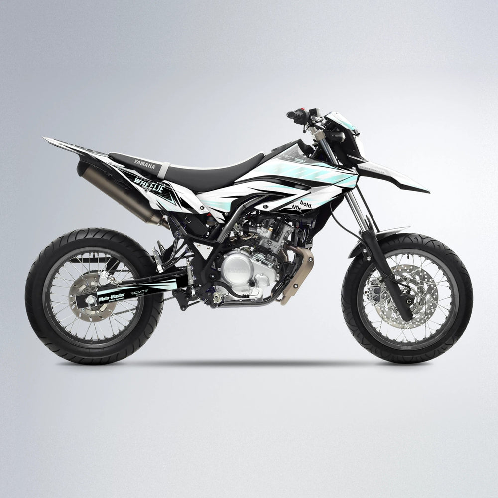 NTK V4 Yamaha WR 125X supermoto graphics kit in Mint