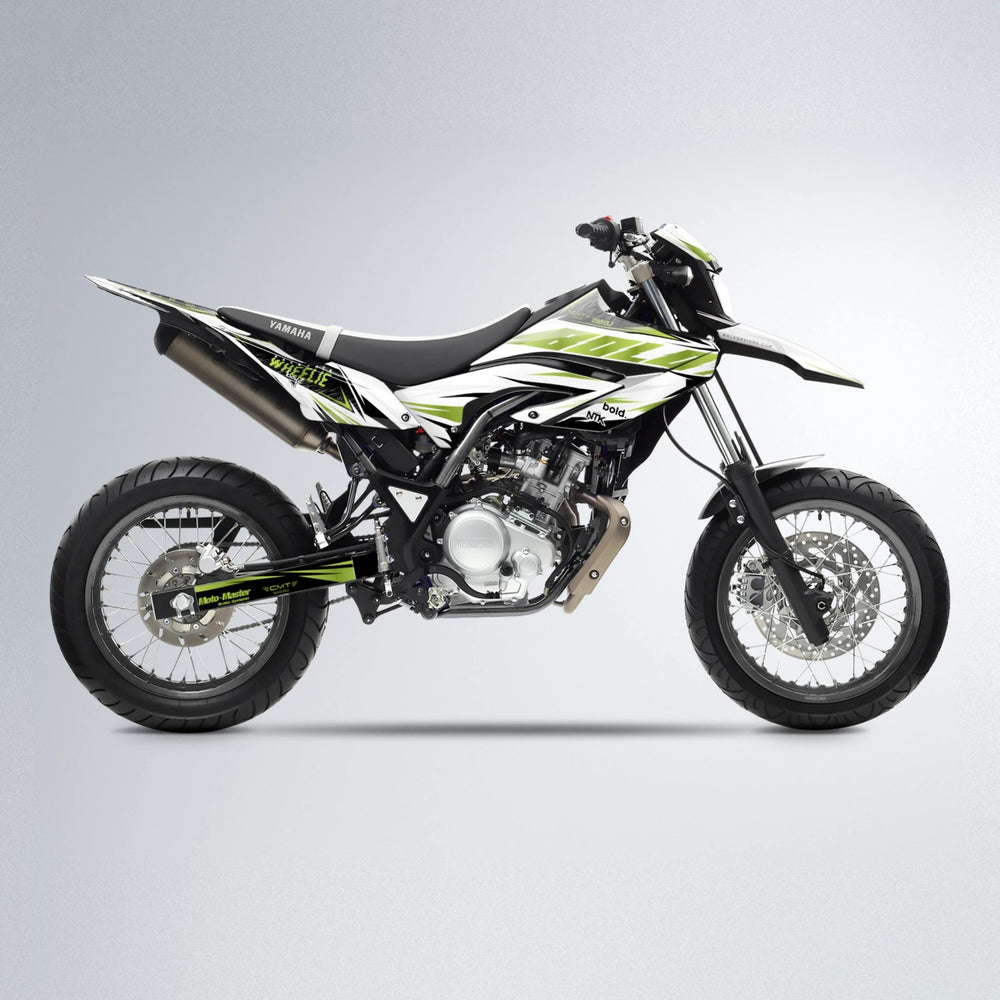 NTK V4 Yamaha WR 125X supermoto graphics kit in Olive