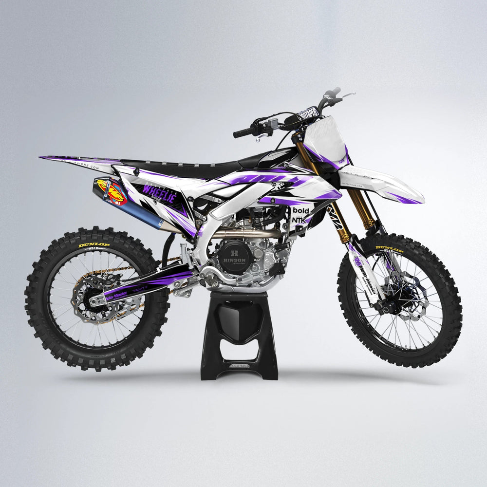 NTK V4 Yamaha YZF MX motocross graphics kit in Purple