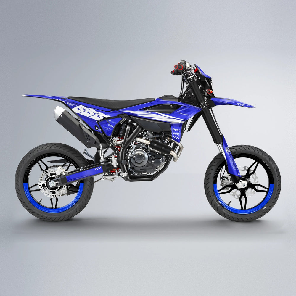 NTK V5 Beta supermoto graphics kit in Blue