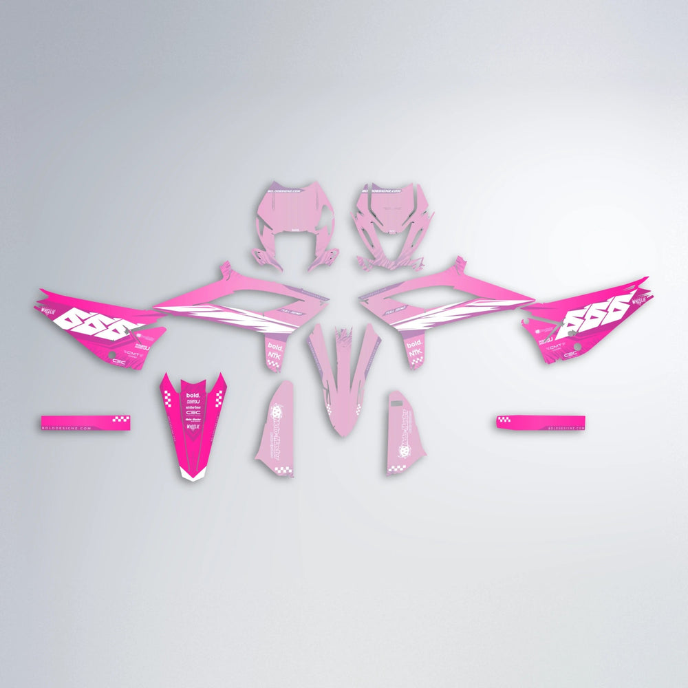 NTK V5 Beta graphics kit parts layout in Flamingo