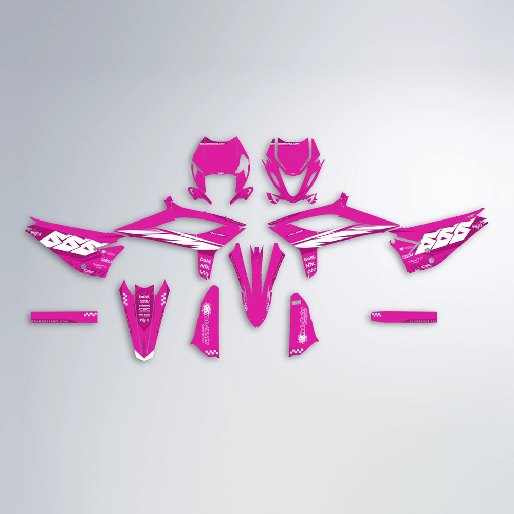 NTK V5 Beta graphics kit parts layout in Pink