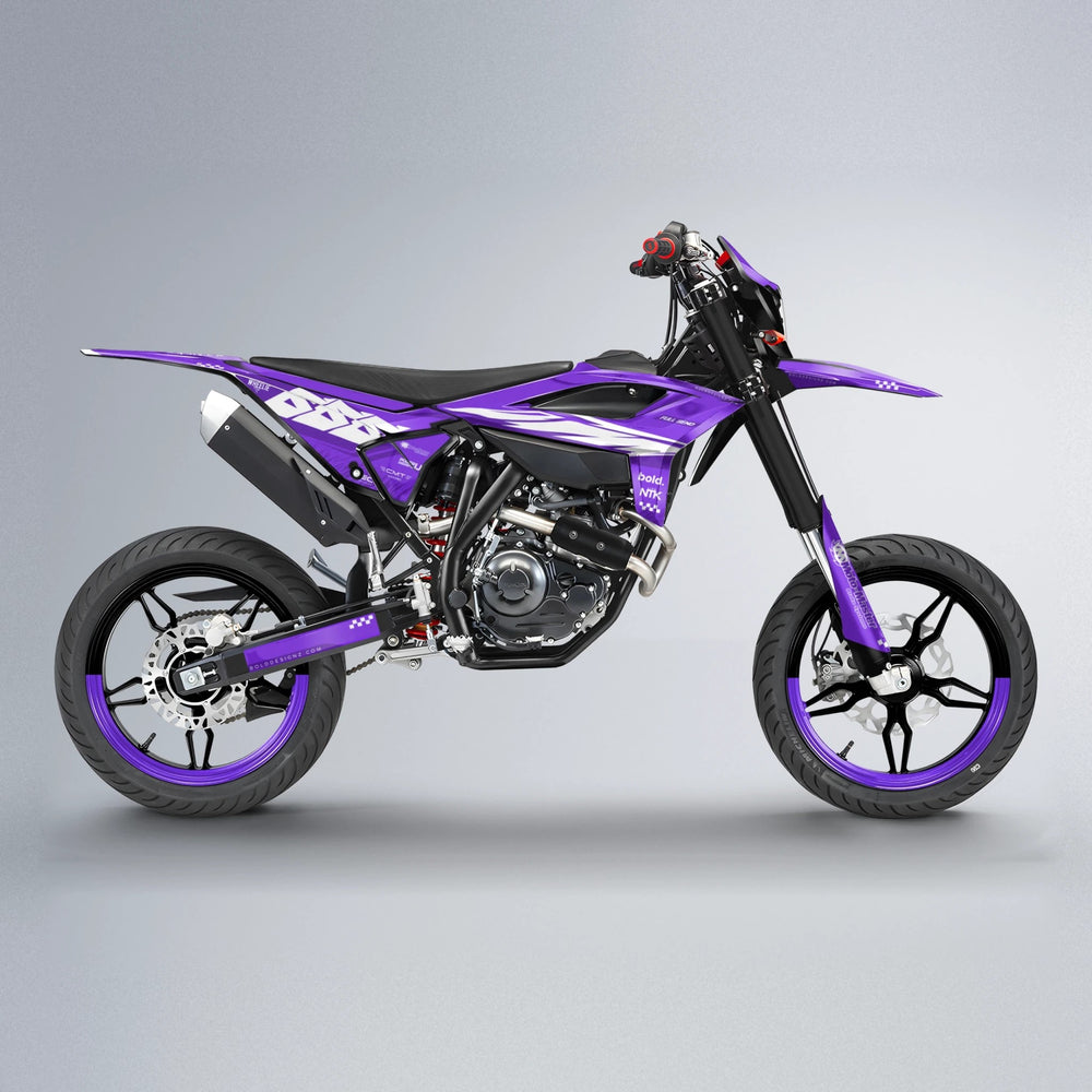 NTK V5 Beta supermoto graphics kit in Purple