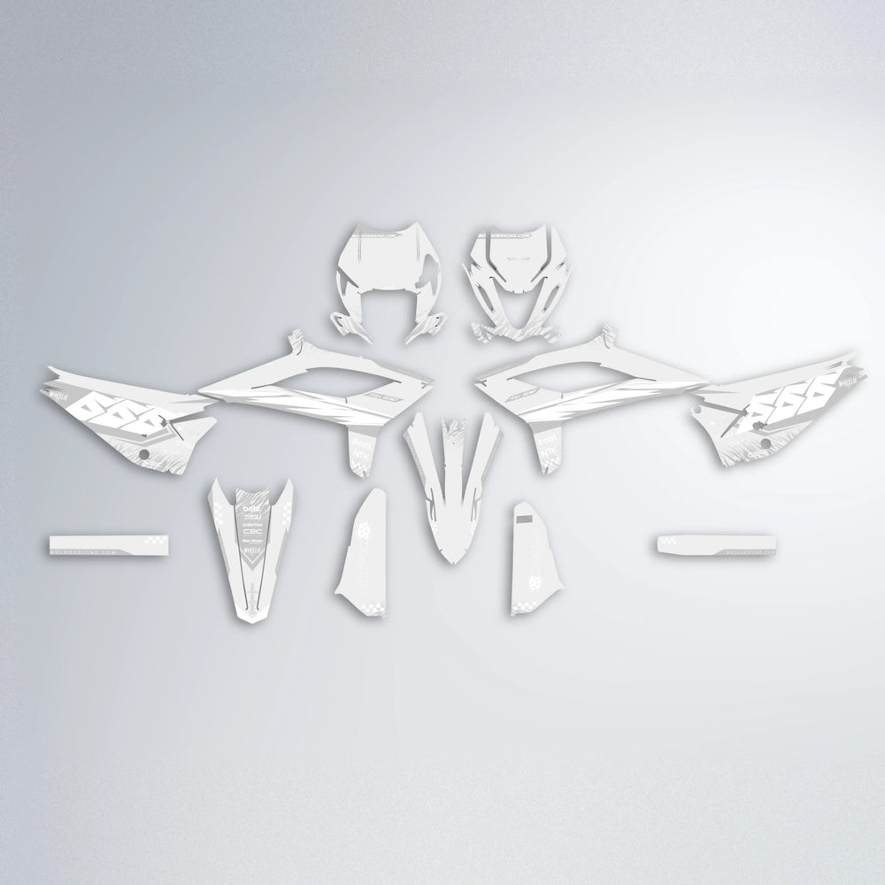 NTK V5 Beta graphics kit parts layout in White