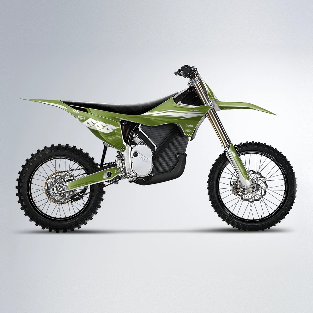 NTK V5 Stark Varg MX motocross graphics kit in Olive