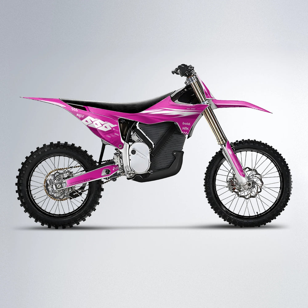 NTK V5 Stark Varg MX motocross graphics kit in Pink