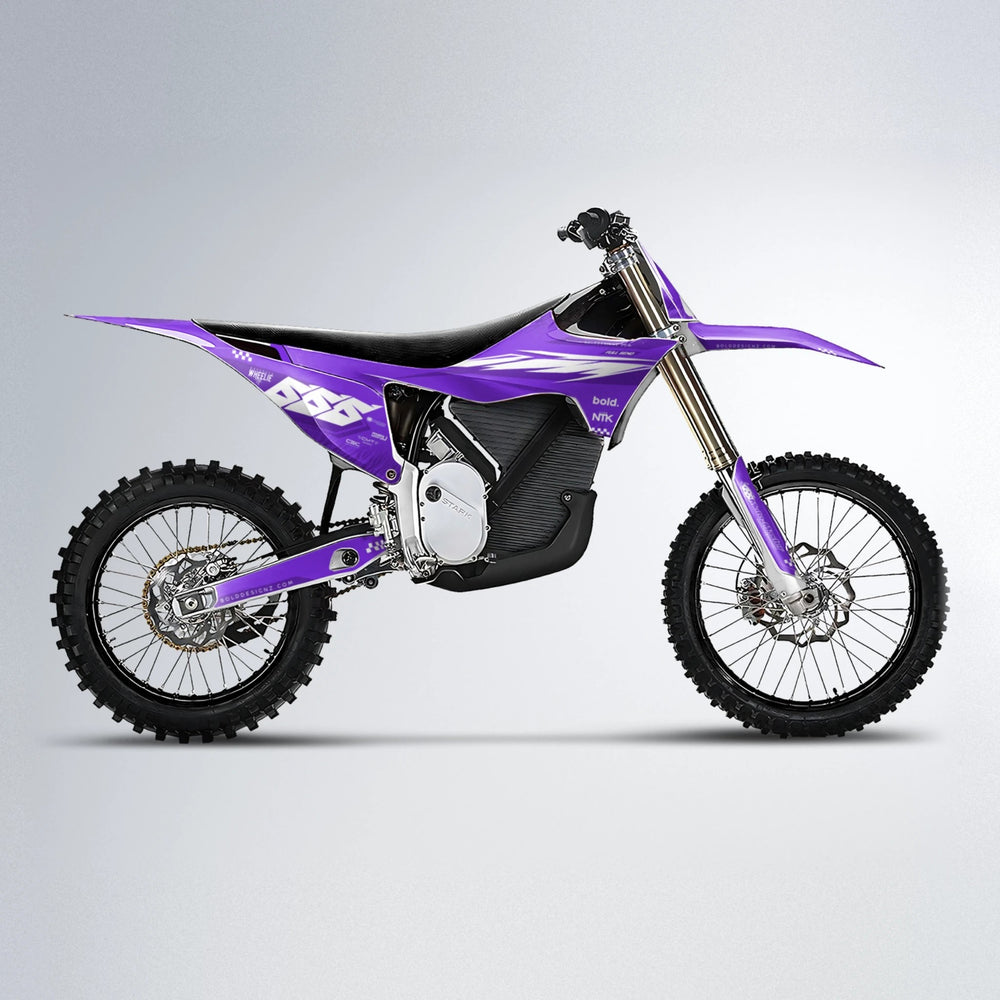 NTK V5 Stark Varg MX motocross graphics kit in Purple