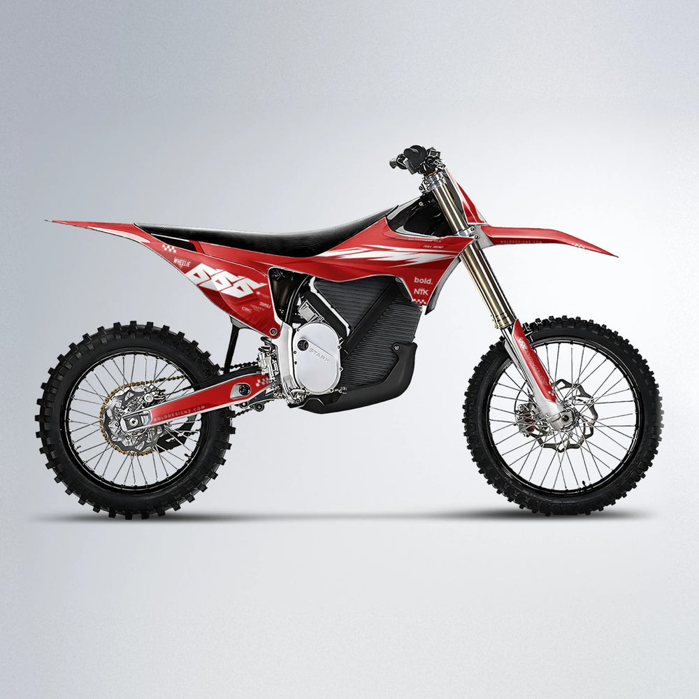 NTK V5 Stark Varg MX motocross graphics kit in Red