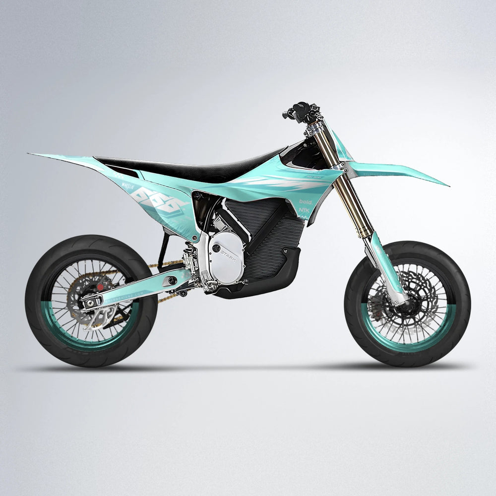 NTK V5 Stark Varg SM supermoto graphics kit in Mint