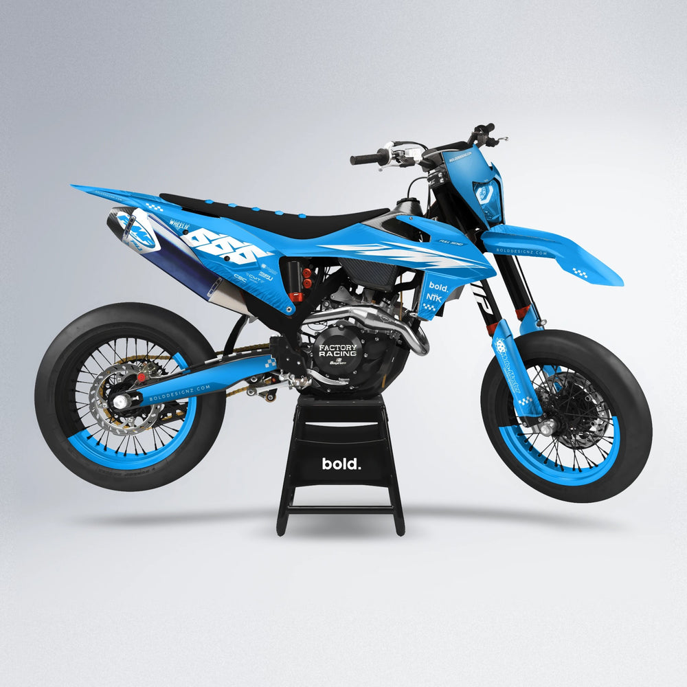 NTK V5 supermoto graphics kit in Custom Colour