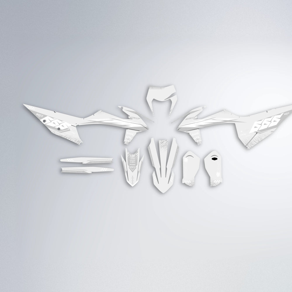 NTK V5 graphics kit parts layout in White