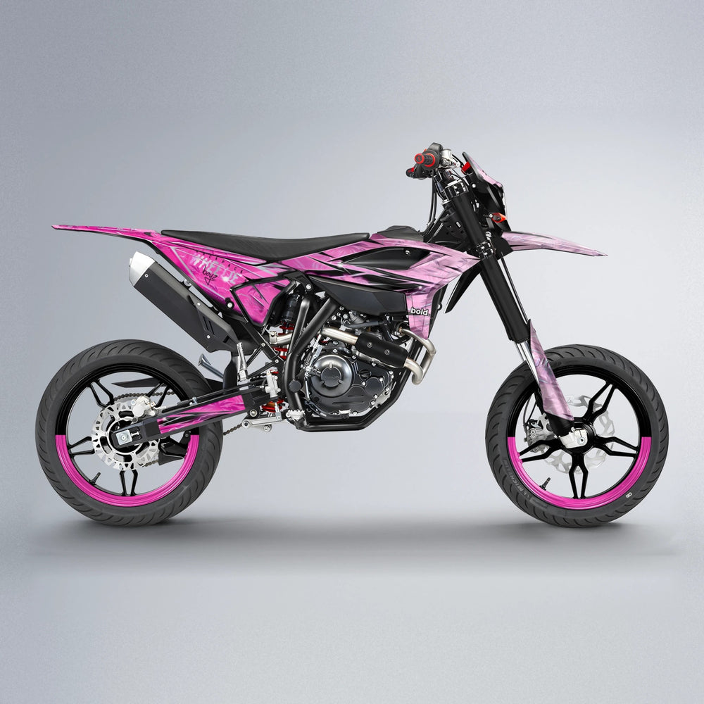 OASIS Beta supermoto graphics kit in Flamingo