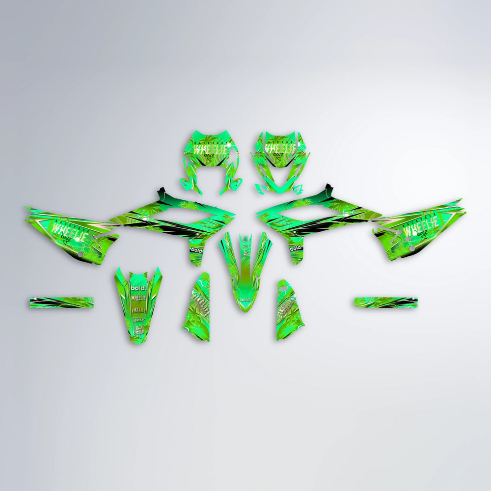 OASIS Beta graphics kit parts layout in Green