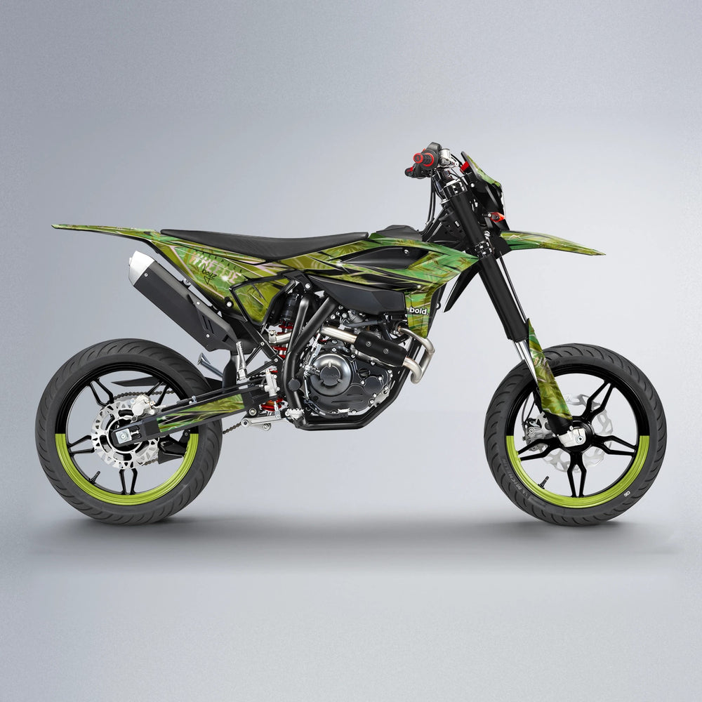 OASIS Beta supermoto graphics kit in Olive