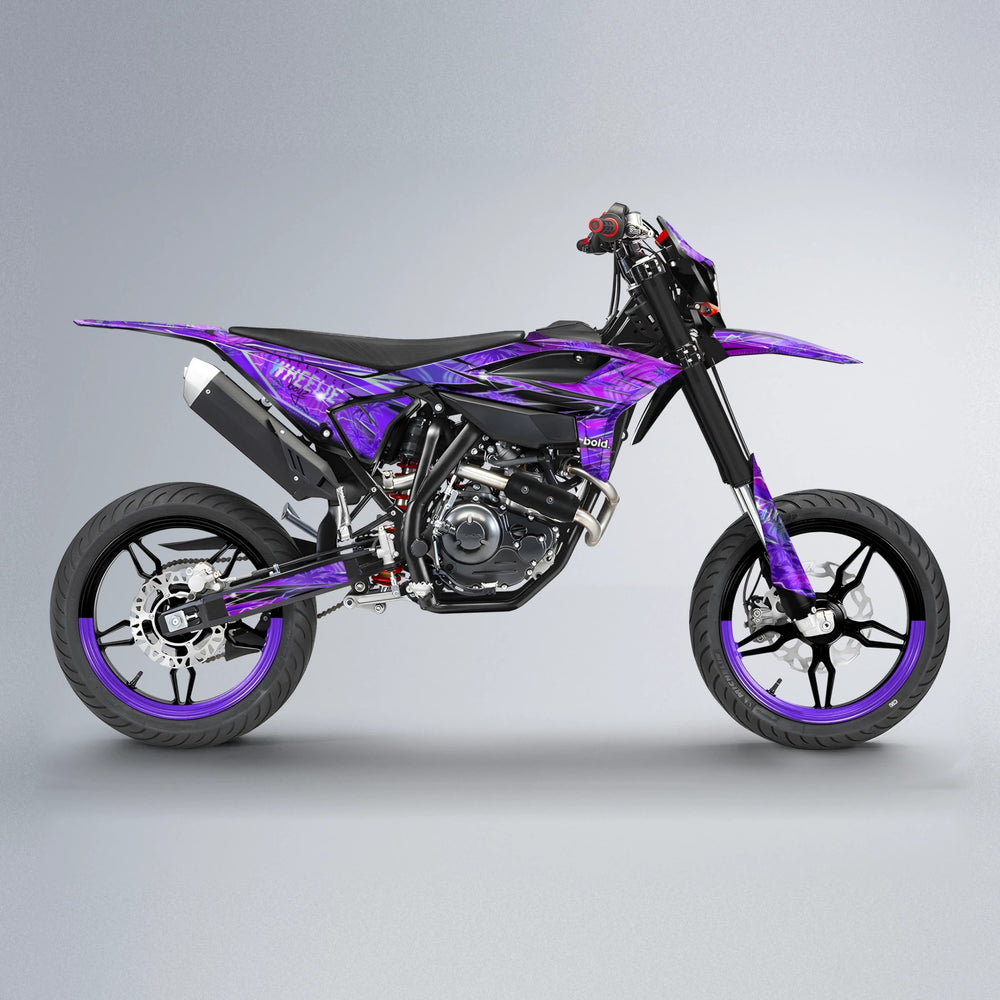 OASIS Beta supermoto graphics kit in Purple