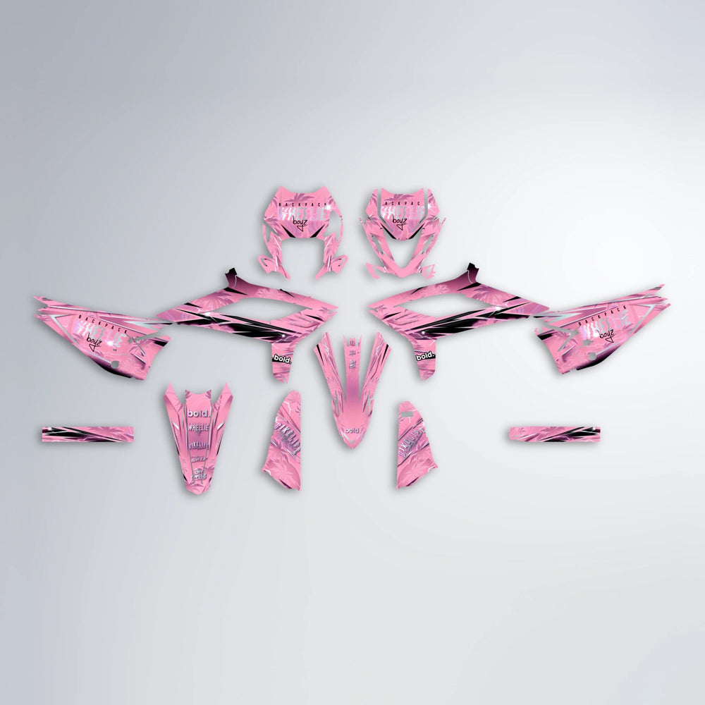 OASIS Beta graphics kit parts layout in Sakura Pink