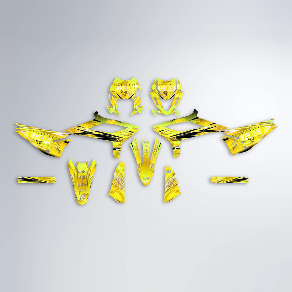 OASIS Beta graphics kit parts layout in Yellow