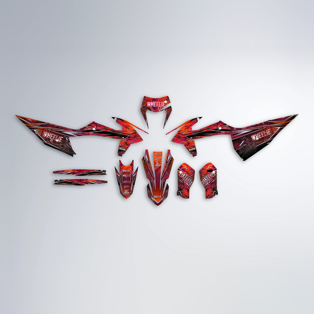 OASIS graphics kit parts layout in Black & Red