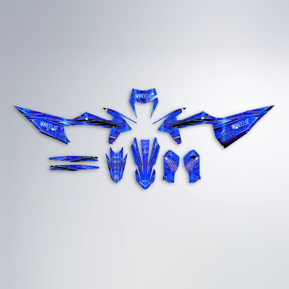 OASIS graphics kit parts layout in Blue Chrome