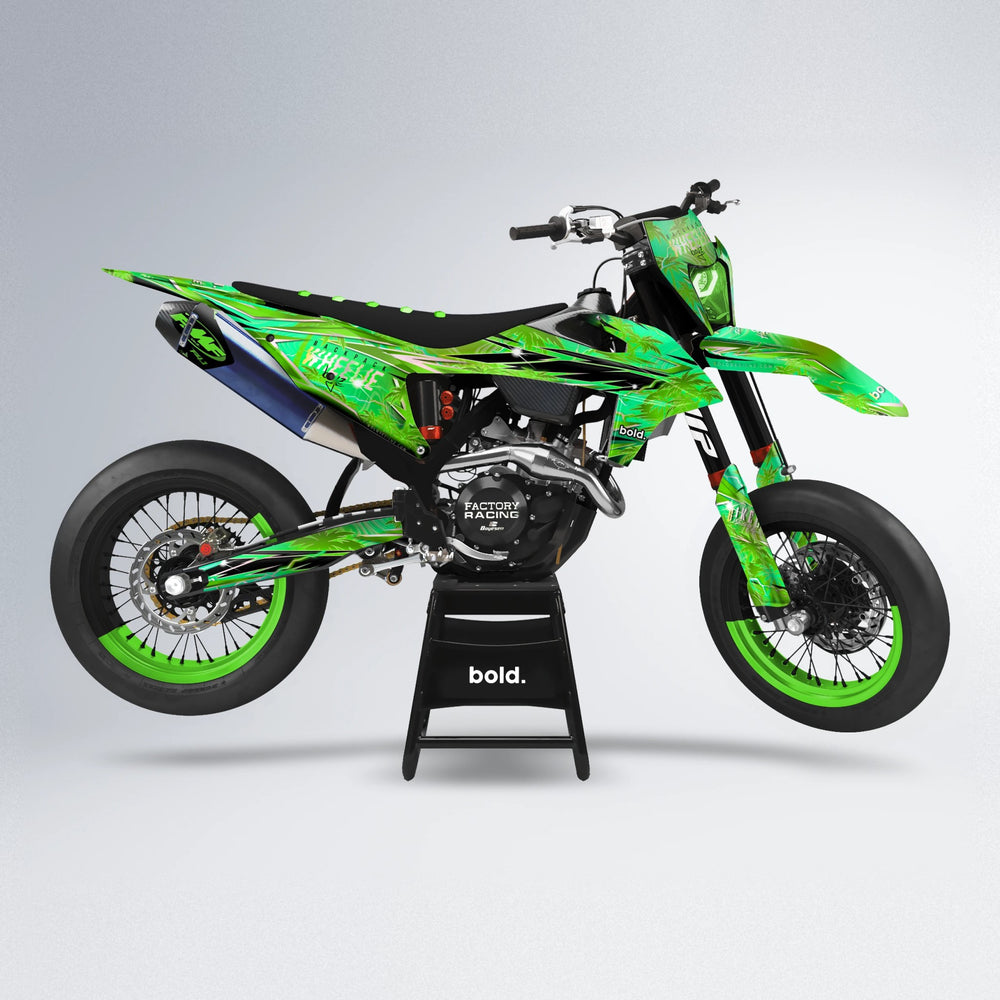 OASIS supermoto graphics kit in Green