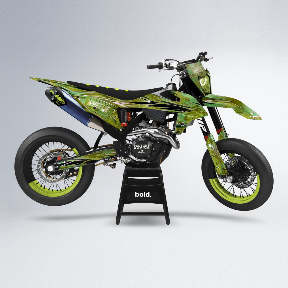 OASIS supermoto graphics kit in Olive