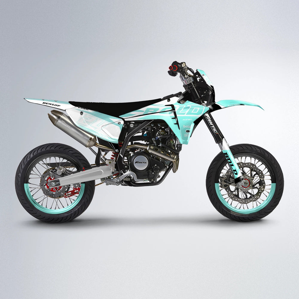 OCEAN Fantic supermoto graphics kit in Mint