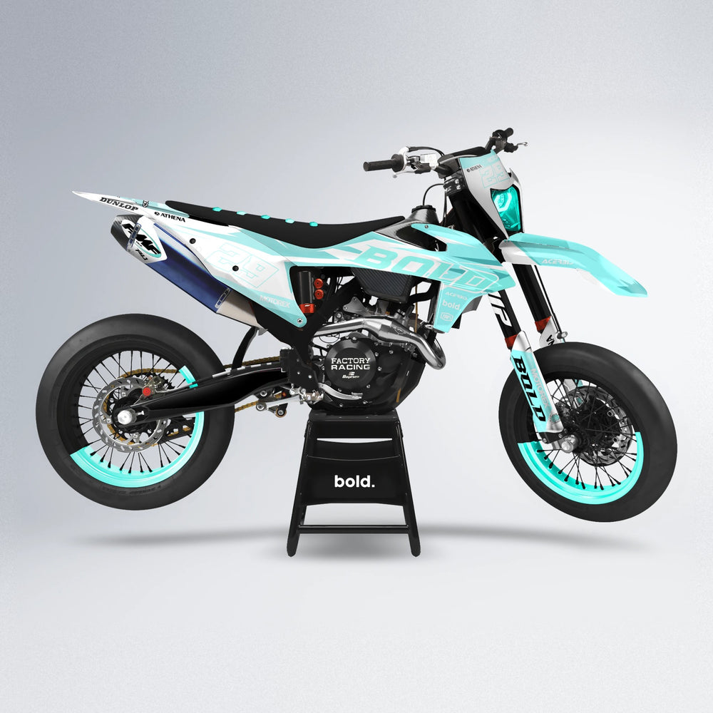 OCEAN supermoto graphics kit in Mint