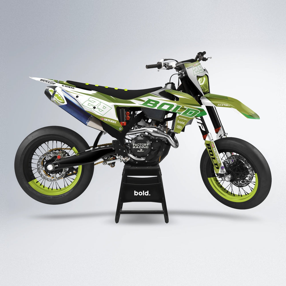 OCEAN supermoto graphics kit in Olive