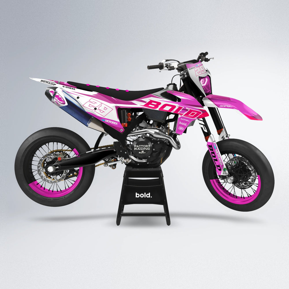 OCEAN supermoto graphics kit in Pink