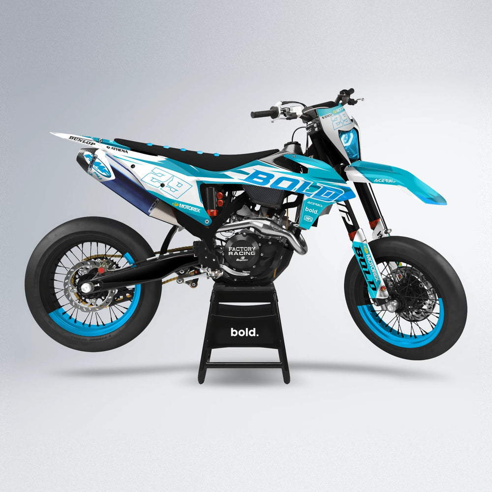 OCEAN supermoto graphics kit in Teal