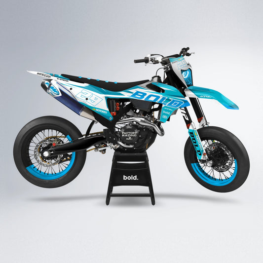 OCEAN supermoto graphics kit in Teal
