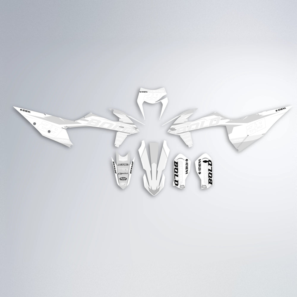 OCEAN graphics kit parts layout in White