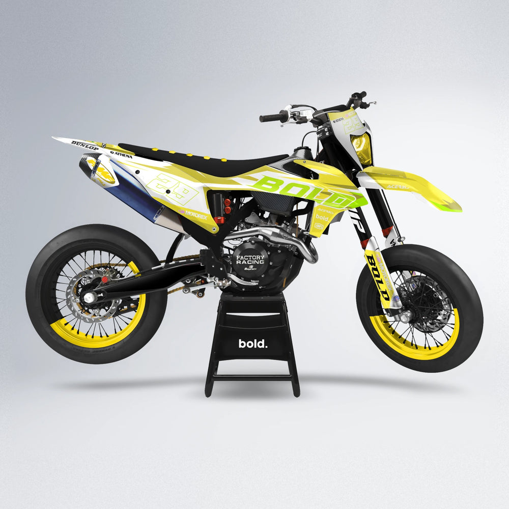 OCEAN supermoto graphics kit in Yellow