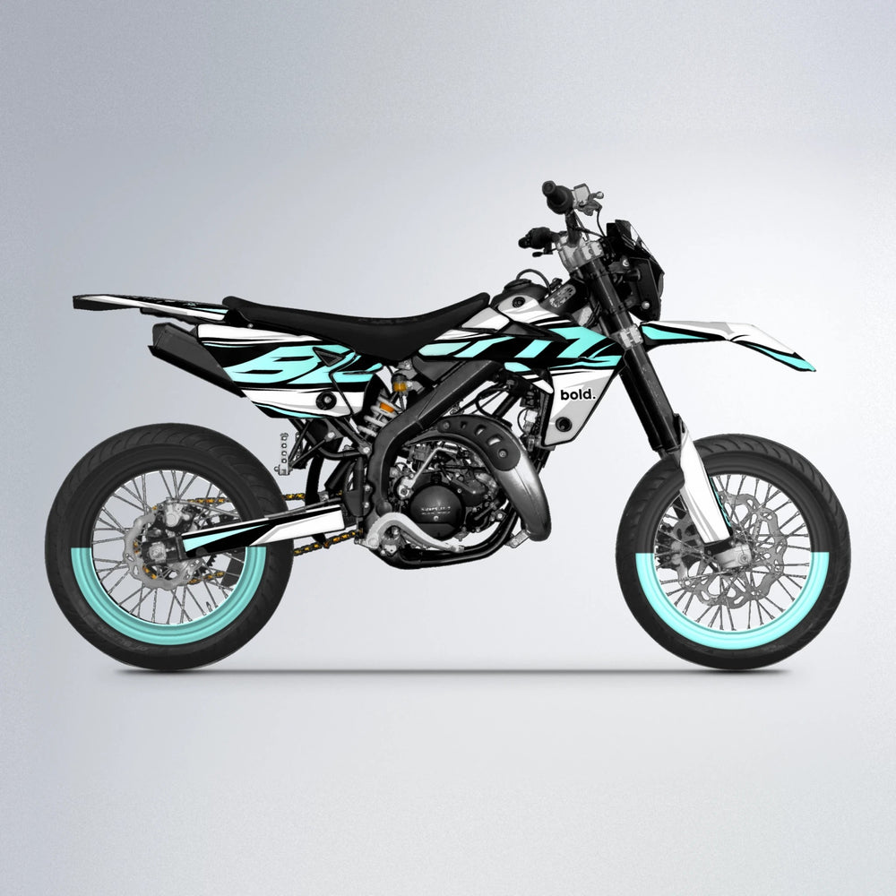 OPTIC Rieju MRT supermoto graphics kit in Mint
