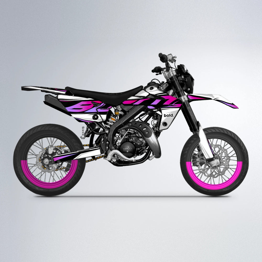 OPTIC Rieju MRT supermoto graphics kit in Pink
