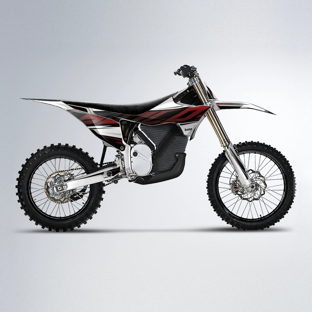 OPTIC Stark Varg MX motocross graphics kit in Black & Red