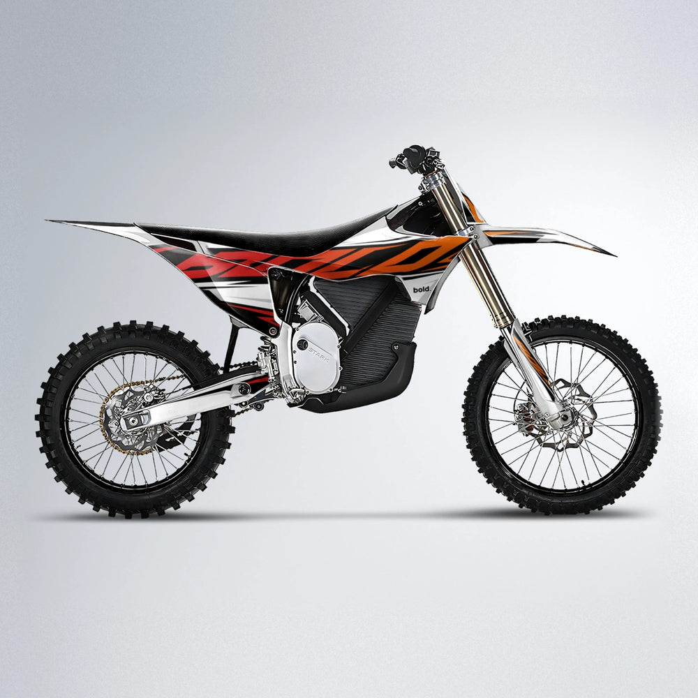 OPTIC Stark Varg MX motocross graphics kit in Red & Orange