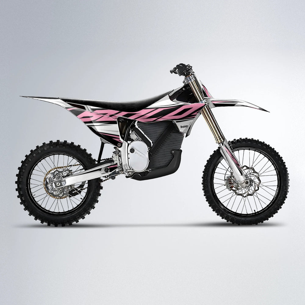 OPTIC Stark Varg MX motocross graphics kit in Sakura Pink