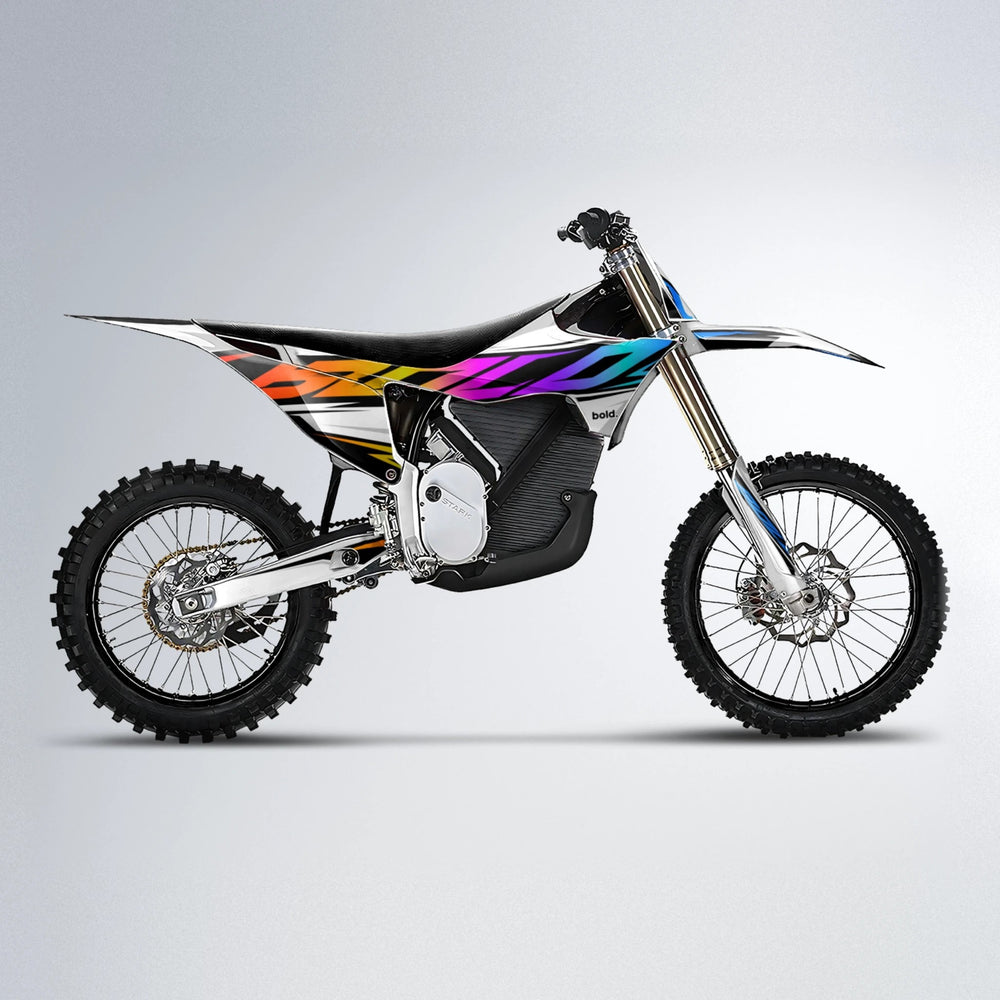 OPTIC Stark Varg MX motocross graphics kit in Sunset Fade