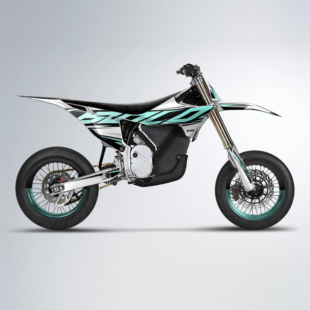 OPTIC Stark Varg SM supermoto graphics kit in Mint