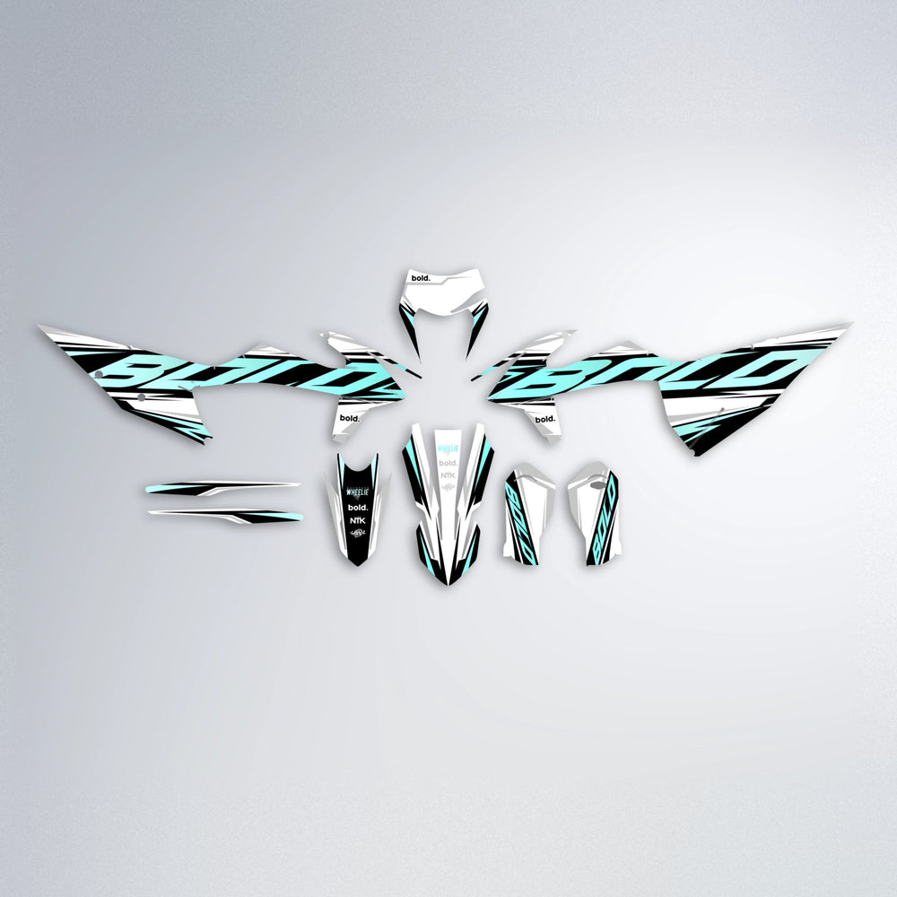 OPTIC graphics kit parts layout in Mint