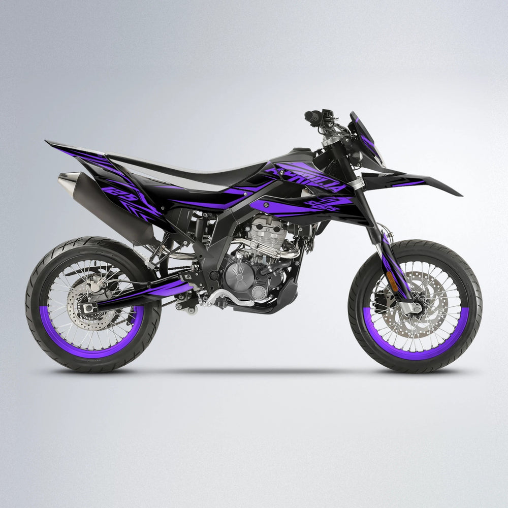 OVERDRIVE Aprilia SX 125 supermoto graphics kit in Purple