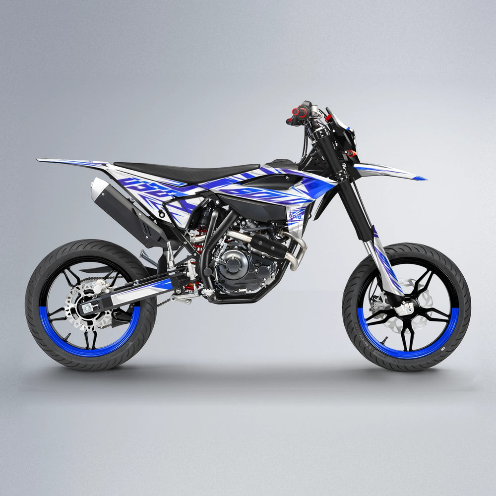 OVERDRIVE Beta supermoto graphics kit in Blue