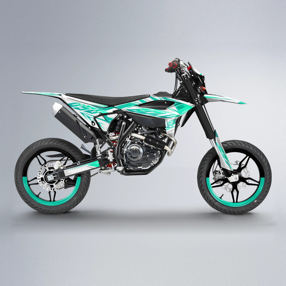 OVERDRIVE Beta supermoto graphics kit in Custom Colour