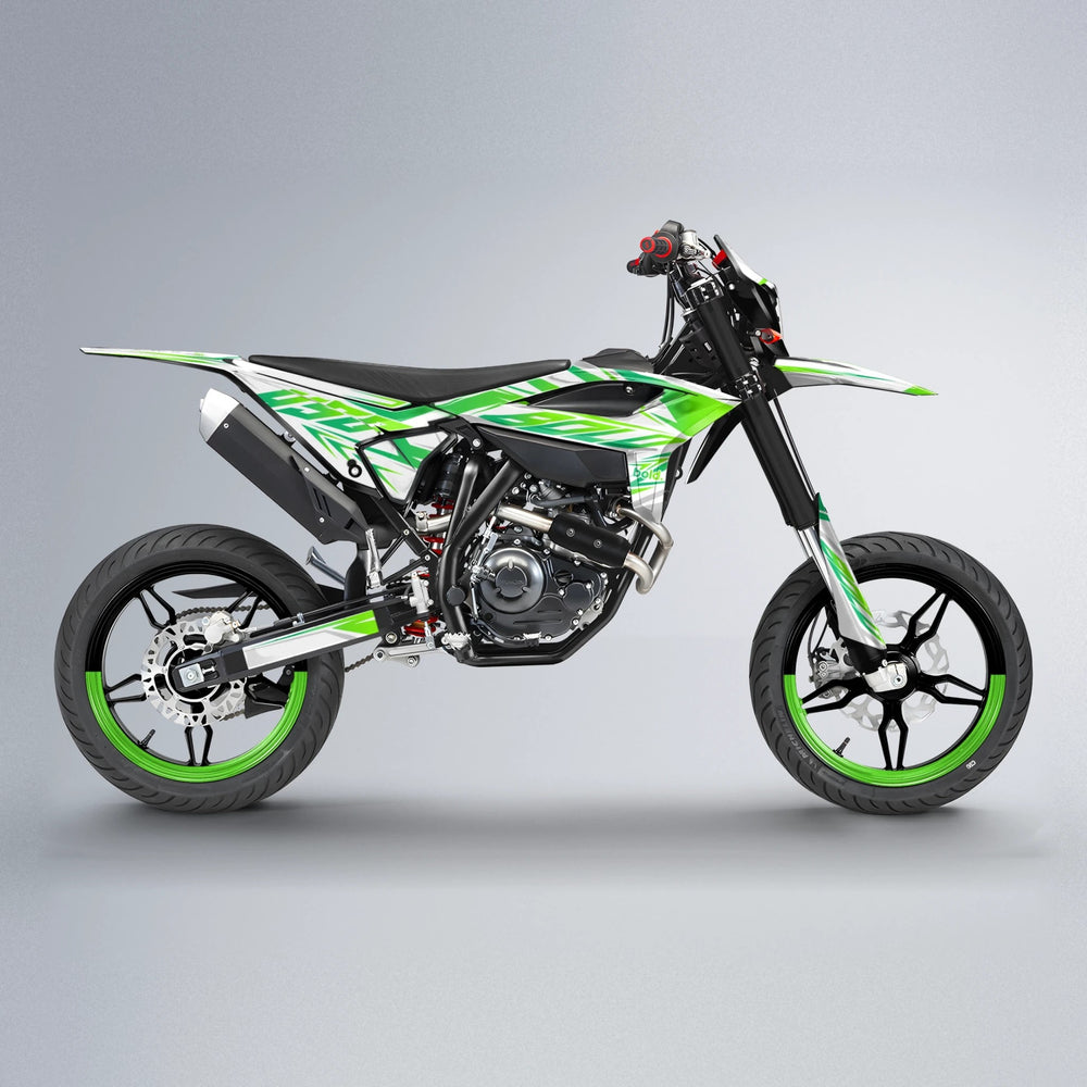 OVERDRIVE Beta supermoto graphics kit in Green