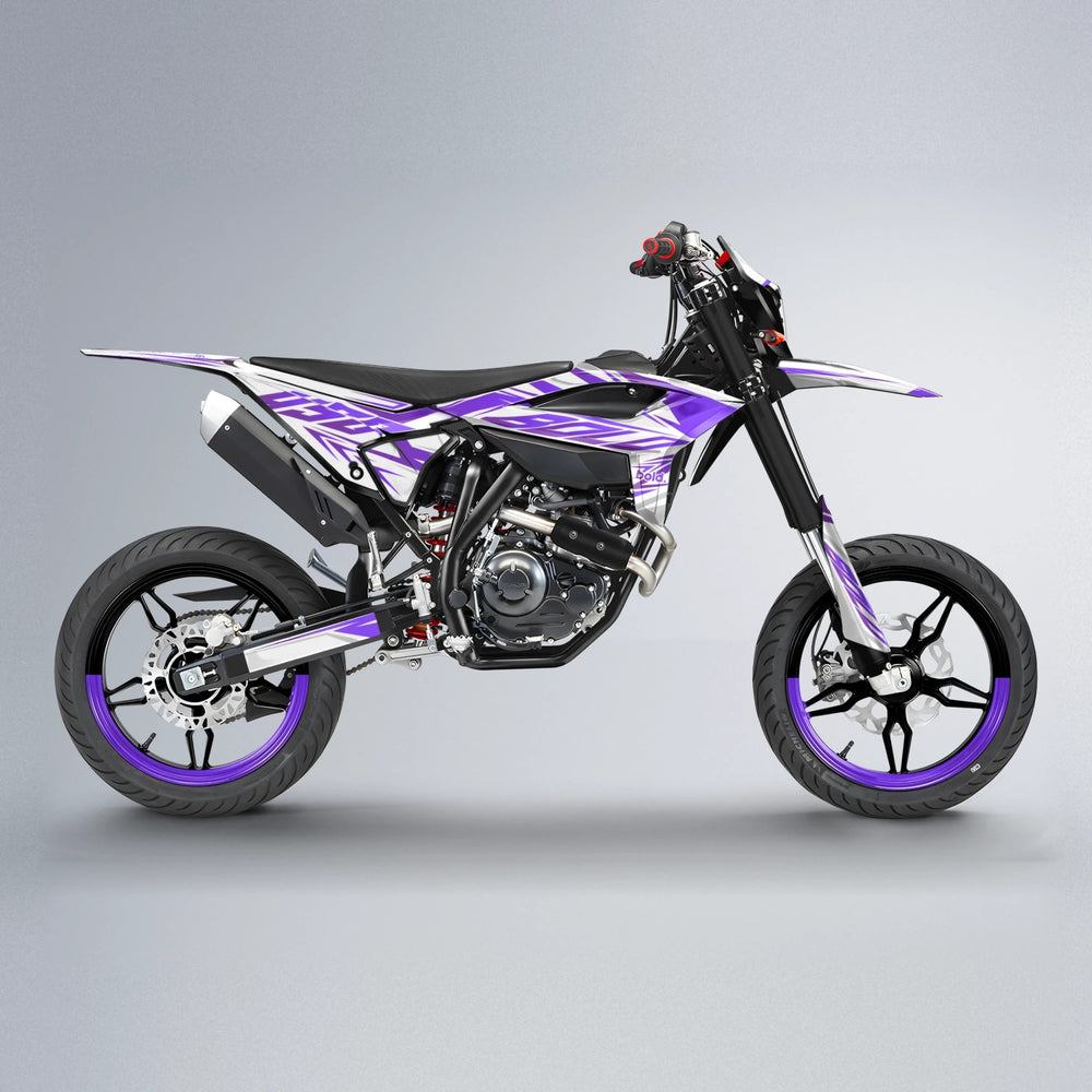 OVERDRIVE Beta supermoto graphics kit in Purple