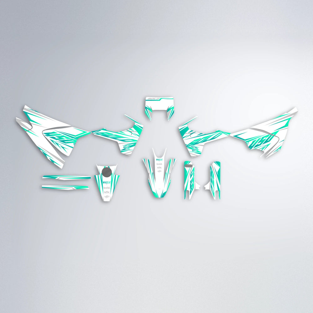 OVERDRIVE Husqvarna 701 graphics kit parts layout in Custom Colour